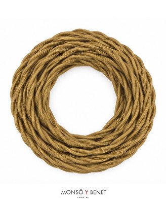 ROLLO 25M.TRENZADO 2X0.75 ORO