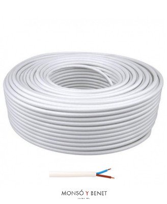 ROLLO 100M.MANGUERA 2X1.5 BLANCO