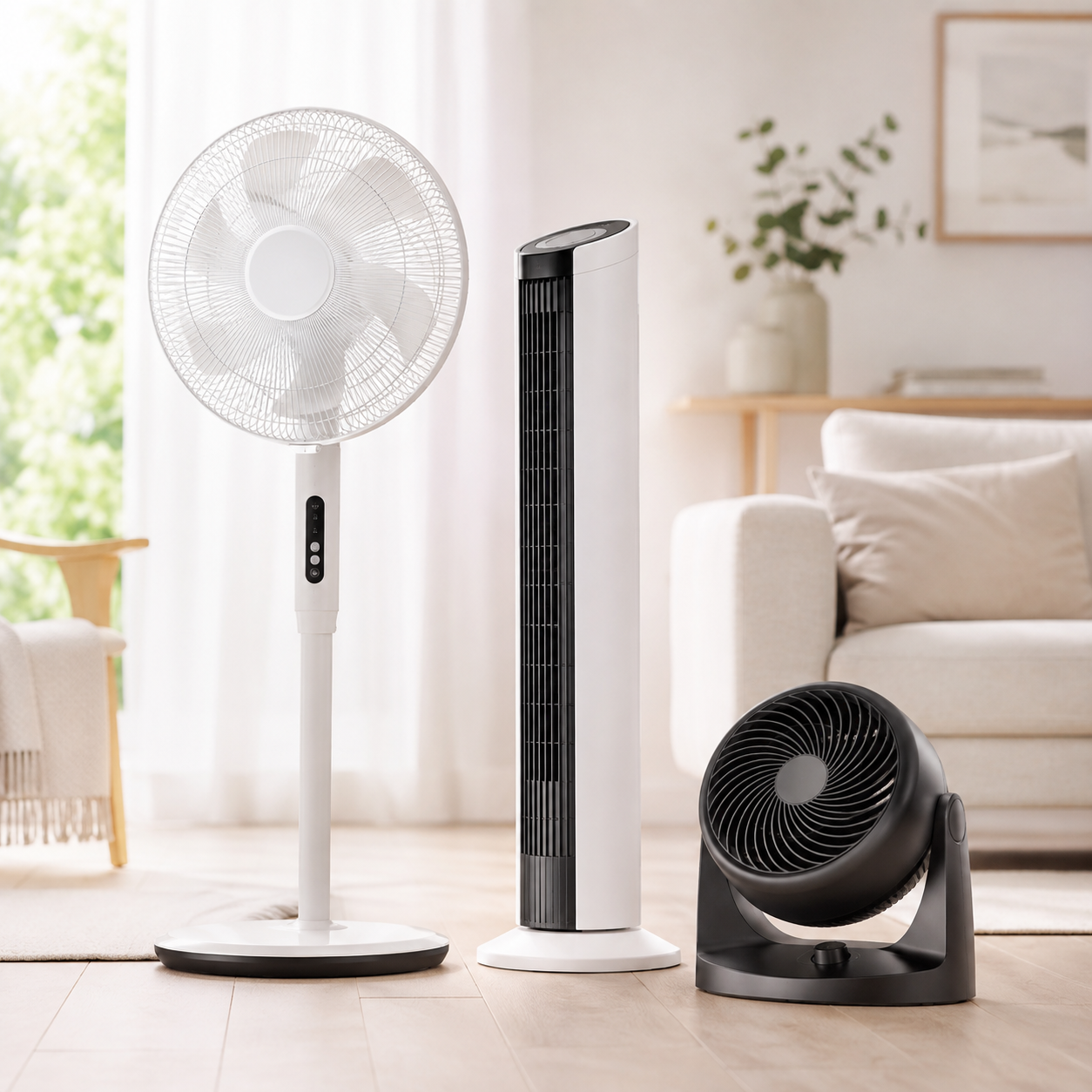Ventiladores de Techo, Pie y Sobremesa