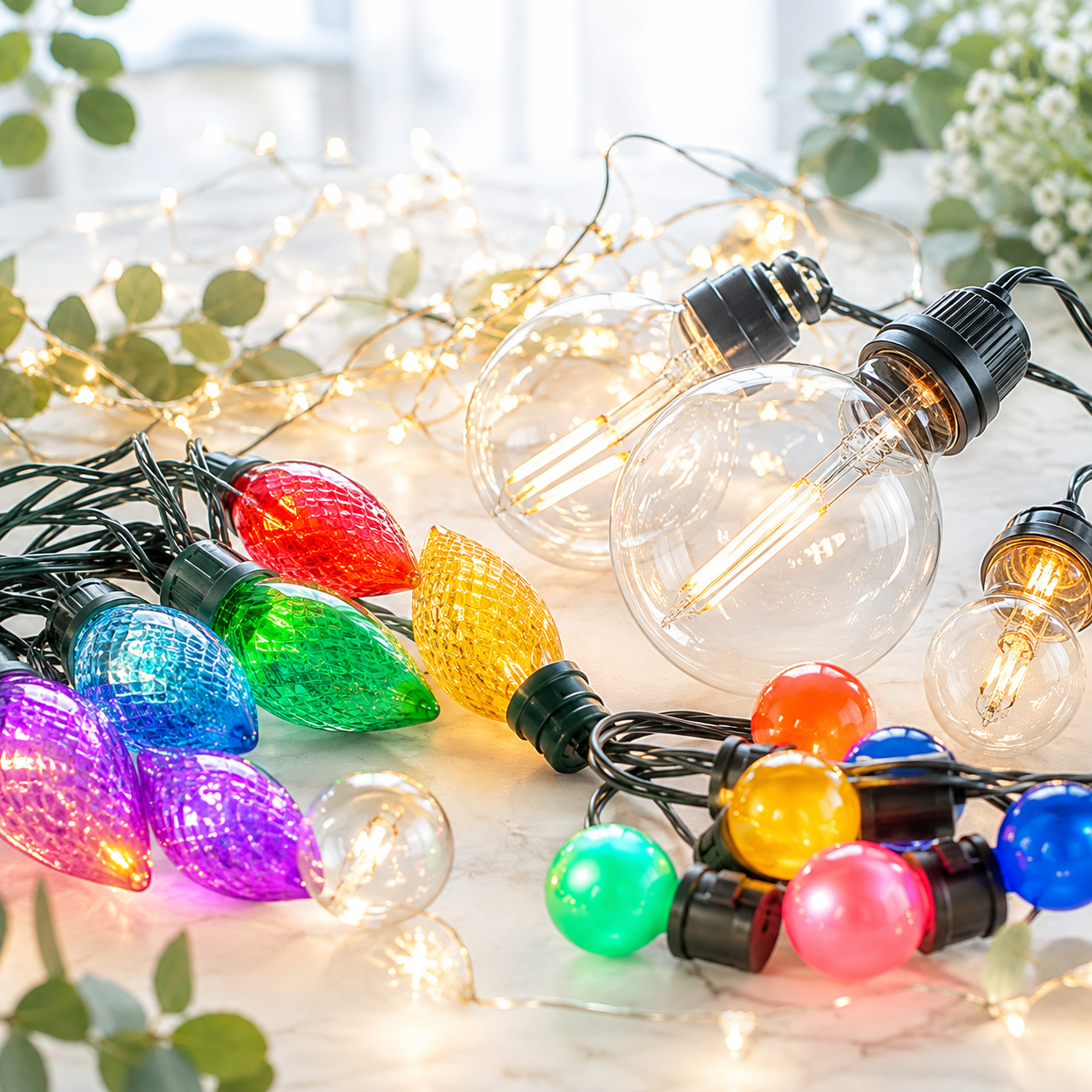 Bombillas para navidad y eventos